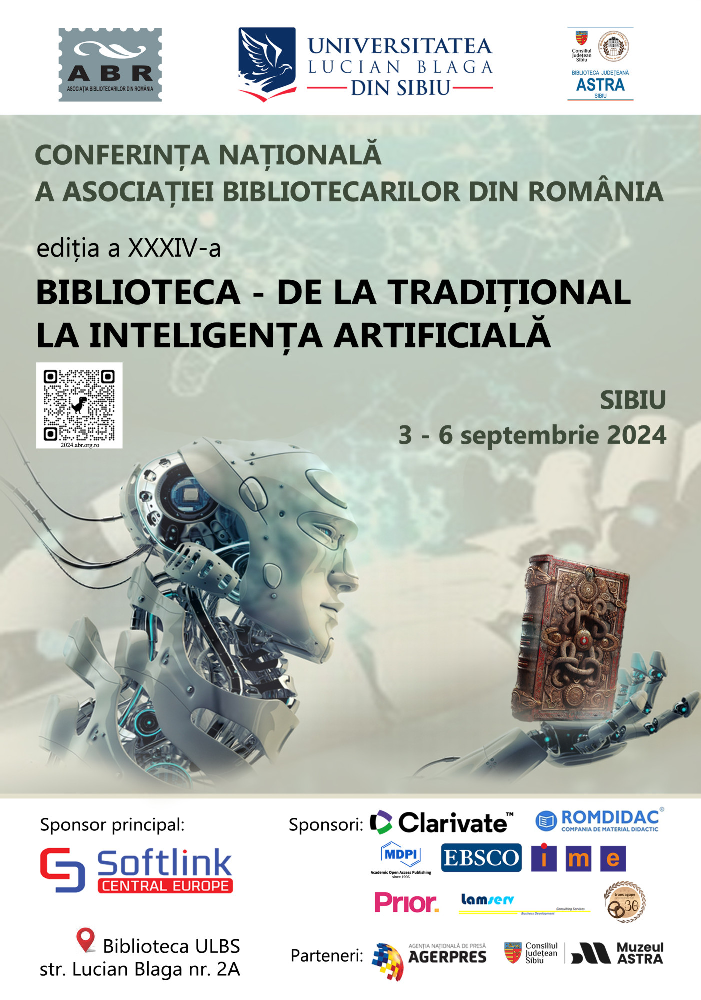 Conferinta Nationala ABR, Sibiu, 3-6 septembrie 2024